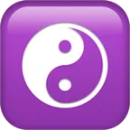 yin yang för Apple-plattform