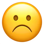 Apple cho nền tảng frowning face