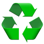 Apple platformon a(z) recycling symbol képe