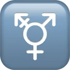 transgender symbol för Apple-plattform
