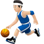 Apple dla platformy man bouncing ball: light skin tone