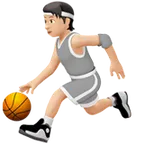 person bouncing ball: light skin tone untuk platform Apple
