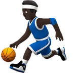 man bouncing ball: dark skin tone til Apple platform