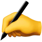 writing hand für Apple Plattform