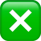 cross mark button för Apple-plattform