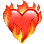 heart on fire för Apple-plattform