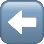 left arrow for Apple platform