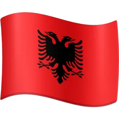 flag: Albania untuk platform Facebook