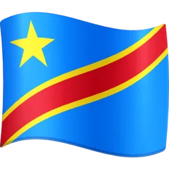 flag: Congo - Kinshasa για την πλατφόρμα Facebook
