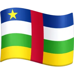 flag: Central African Republic per la piattaforma Facebook