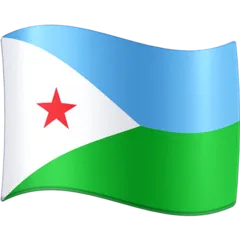 flag: Djibouti для платформы Facebook