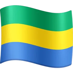 flag: Gabon для платформи Facebook