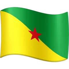 flag: French Guiana для платформи Facebook