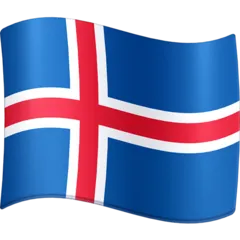 flag: Iceland для платформи Facebook