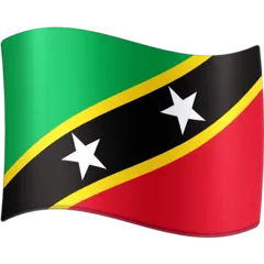 flag: St. Kitts & Nevis para la plataforma Facebook