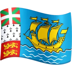Facebook प्लेटफ़ॉर्म के लिए flag: St. Pierre & Miquelon