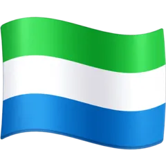 flag: Sierra Leone для платформы Facebook