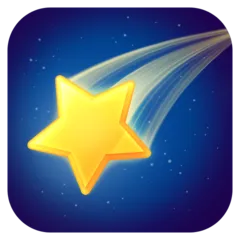 shooting star para la plataforma Facebook