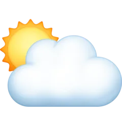 sun behind large cloud untuk platform Facebook