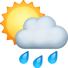 Facebook প্ল্যাটফর্মে জন্য sun behind rain cloud