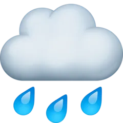 Facebook dla platformy cloud with rain