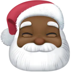 Facebook dla platformy Santa Claus: dark skin tone