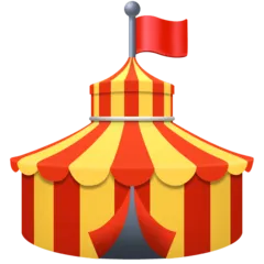 circus tent alustalla Facebook