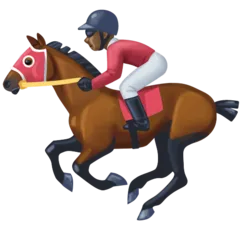 horse racing: dark skin tone untuk platform Facebook