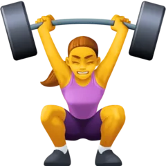 woman lifting weights alustalla Facebook