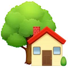 house with garden untuk platform Facebook
