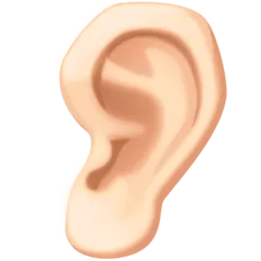 Facebook dla platformy ear: light skin tone