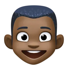 boy: dark skin tone für Facebook Plattform