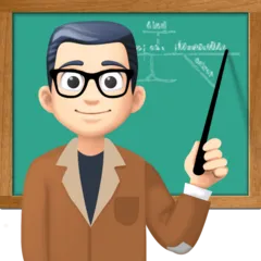 Facebook platformu için man teacher: light skin tone