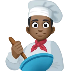 man cook: dark skin tone til Facebook platform