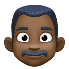 man: dark skin tone untuk platform Facebook