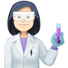 woman scientist: light skin tone per la piattaforma Facebook