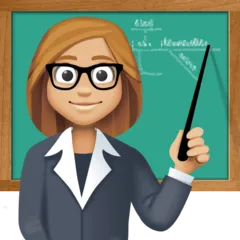 woman teacher: medium-light skin tone pour la plateforme Facebook