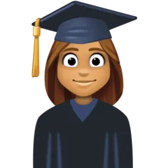 woman student: medium skin tone สำหรับแพลตฟอร์ม Facebook