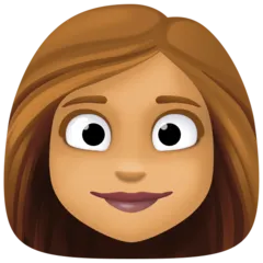 woman: medium skin tone per la piattaforma Facebook