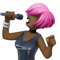woman singer: dark skin tone til Facebook platform