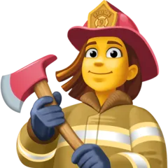 woman firefighter עבור פלטפורמת Facebook