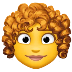 woman: curly hair for Facebook platform