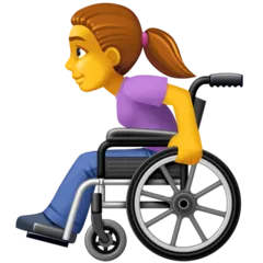 Facebook dla platformy woman in manual wheelchair