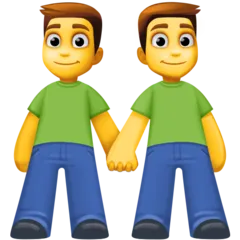 men holding hands per la piattaforma Facebook