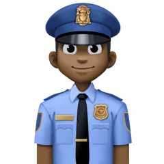 man police officer: dark skin tone til Facebook platform