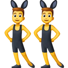 Facebook platformu için men with bunny ears