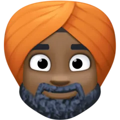 man wearing turban: dark skin tone til Facebook platform