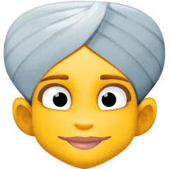 woman wearing turban for Facebook platform