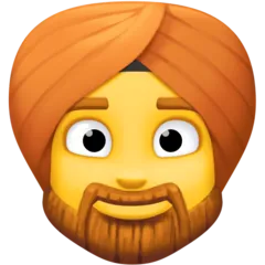 man wearing turban für Facebook Plattform