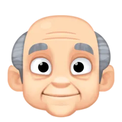 old man: light skin tone per la piattaforma Facebook